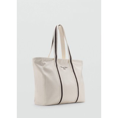 Sac tote toile de coton MANGO MAN