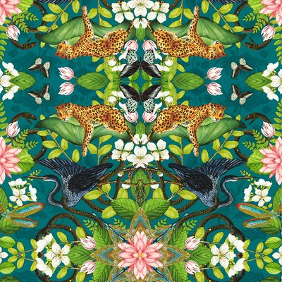 Wonderlust Tea Story Wallpaper WEDGEWOOD & CLARKE & CLARKE
