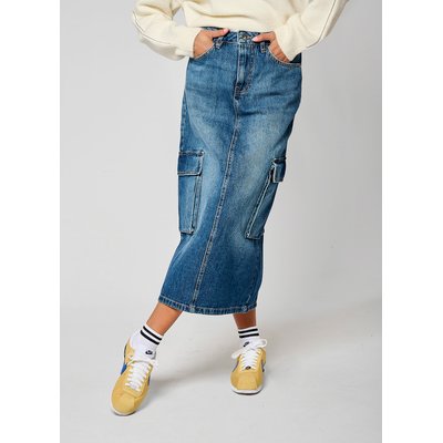 Jupe En Jean Longue  Coton BIKA KAPORAL