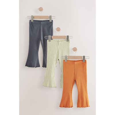 Legging côtelés évasés, lot de 3 NEXT