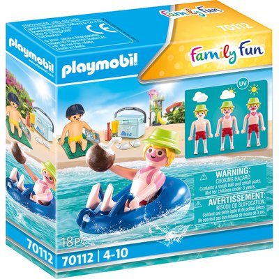 Family Fun Vacancier avec coups de soleil et bouée PLAYMOBIL