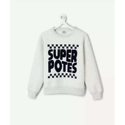 Rundhals-Sweatshirt mit Schriftzug TAPE A L'OEIL