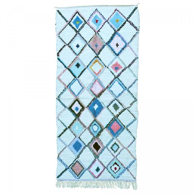Authentique tapis berbère fait à la main en coton BOUCHAROUETTE AF UN AMOUR DE TAPIS