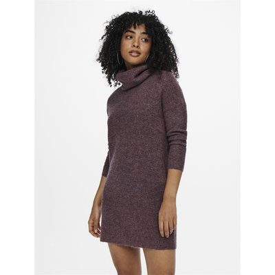 Robe-pull col roulé grosse maille ONLY
