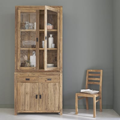 Vaisselier en bois de teck recyclé  CARGO BERAH GETAH