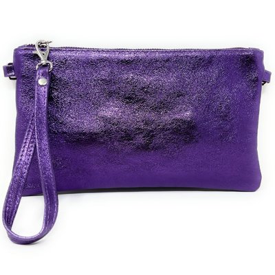 Pochette en cuir grainé irisé MELUSINE OH MY BAG