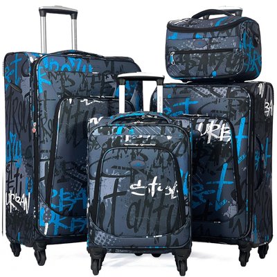 Lot de 3 valises souples plus 1 vanity DAVID JONES