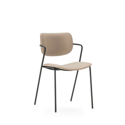 Lot de 2 chaises en simili cuir et métal - Velura DRAWER