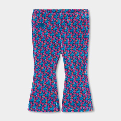 Pantalon fille imprimé fleurs évasé BOBOLI