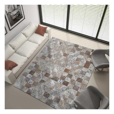 Tapis peau de vache kilim fait main UN AMOUR DE TAPIS