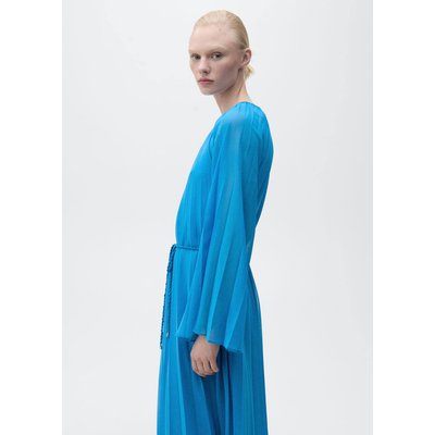 Robe plissée manches cloche MANGO