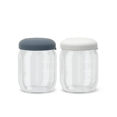 Set de 2 petits pots en verre 180ml  BAMBINO EKOBO