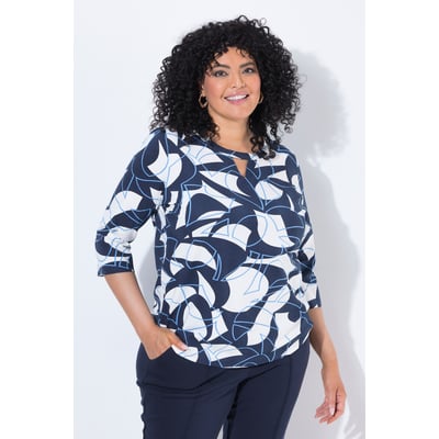 T-shirt décolleté rond et manches 3/4 ULLA POPKEN