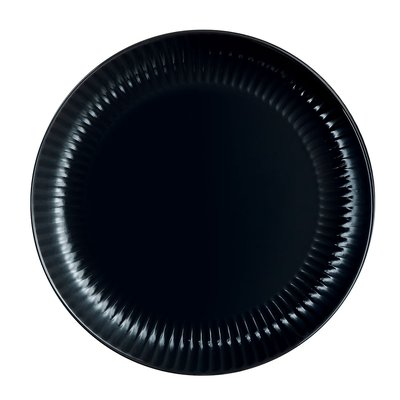 Assiette plate noire 25 cm LUMINARC