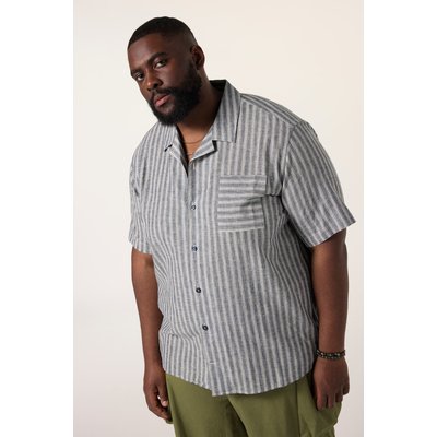 Chemise rayée en lin mélangé STHUGE