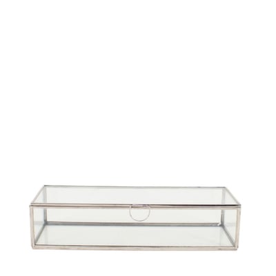 Boite en verre 30x11cm ORNAMI