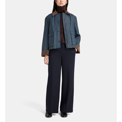 Parka droite courte omeria col velours JODHPUR