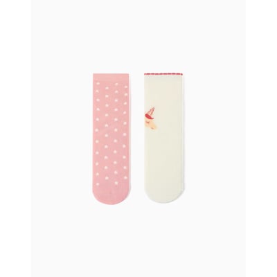 Lot de 2 paires de chaussettes antidérapantes avec licorne/étoiles ZIPPY