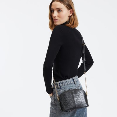 Сумка в виде полумесяца с эффектом крокодиловой кожи LA REDOUTE COLLECTIONS