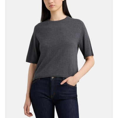 Pull elsa crop ample fluide en laine GALERIES LAFAYETTE