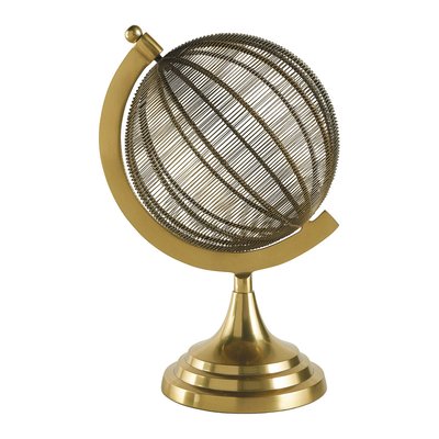 Globe en fer BLANC D’IVOIRE