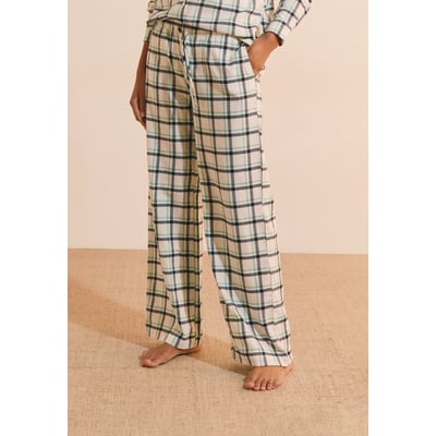 Pantalon de pyjama à carreaux en coton ROSI ETAM