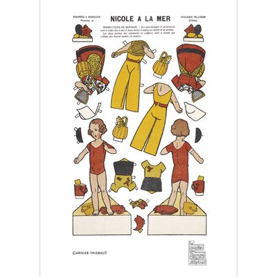 Torchon coton & lin NICOLE A LA MER GARNIER-THIEBAUT