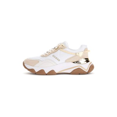 Baskets De Running Micola Cuir Véritable GUESS
