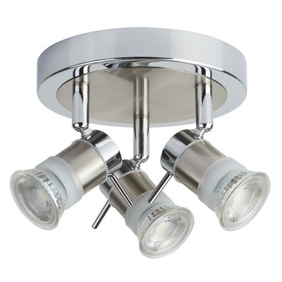 Plafonnier Salle de Bain Aries 3x5W GU10 Chrome BOUTICA-DESIGN