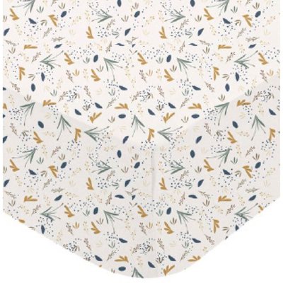 Drap housse jersey imprimé 70x140cm Au fil de l'eau DOMIVA