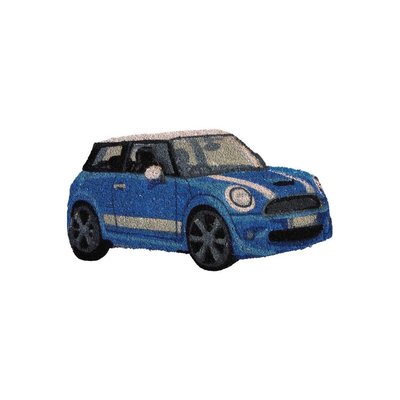 Paillasson voiture Mini bleue 40x75 cm – Forme originale et antidérapant AUBRY GASPARD