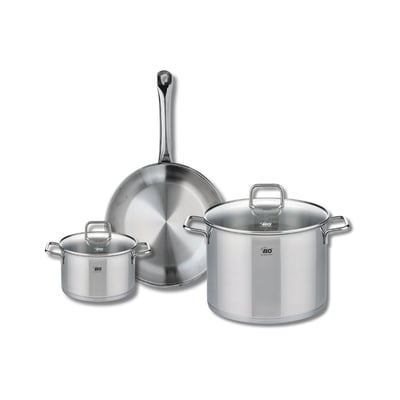 Batterie 1 poêle 28cm + 2 faitouts 16/26cm PROFI CITRIN ELO