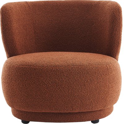 Fauteuil en tissu bouclette - ESTER HOMIFAB