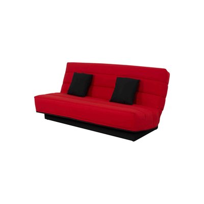 Banquette clic-clac, housse et 2 coussins DUNLOPILLO