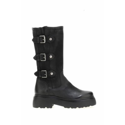 Bottes motarde femme noir La Redoute