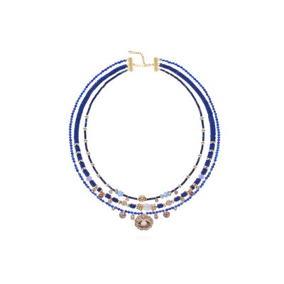 Collier multirangs de perles avec pampilles SAVAJE HIPANEMA