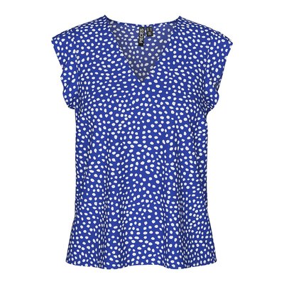 Ärmellose Bluse mit Tupfenmuster PIECES