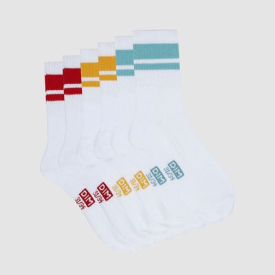 Lot de 3 paires de chaussettes rayées Dim Sport DIM