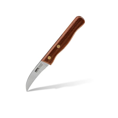 Couteau éplucheur Hummeken en acier inoxydable et bois de noyer GEFU