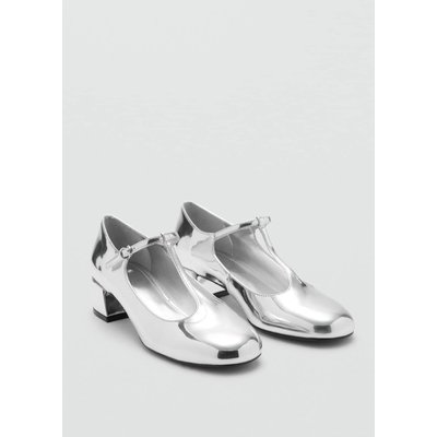 Chaussures à talons métallisés MANGO