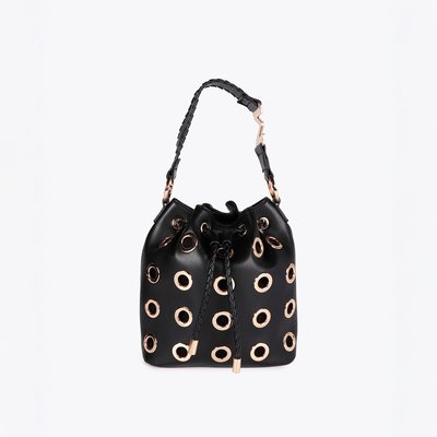 Sac seau à œillets avec anses tressées LOLA CASADEMUNT