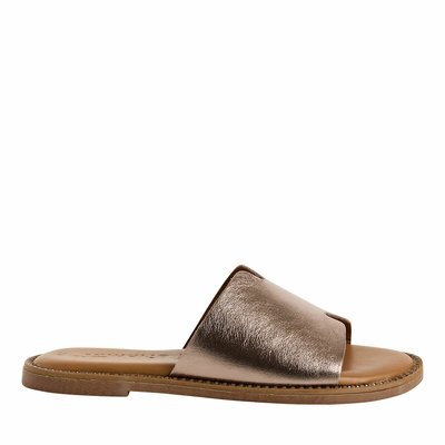 Mules plates en cuir TAMARIS