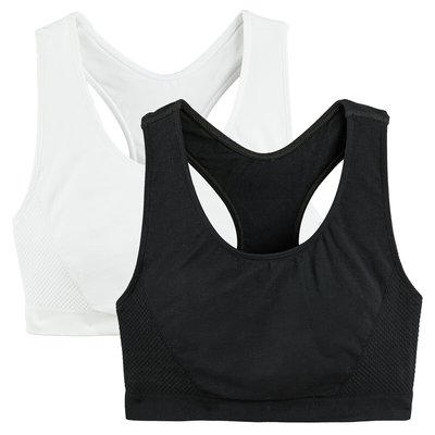 Lot de 2 brassières sport Champion maintien léger CHAMPION