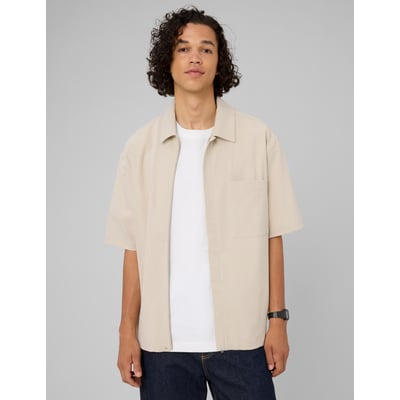 Chemise zippée manches courtes BZB