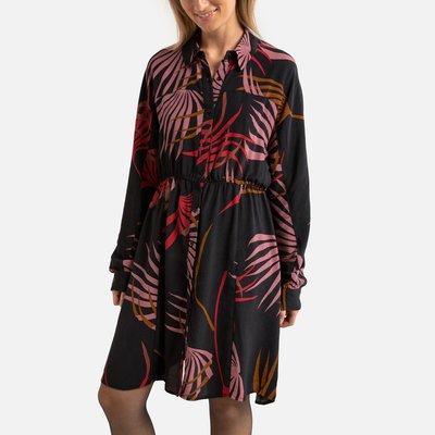 Robe courte imprimée, manches longues SEE U SOON