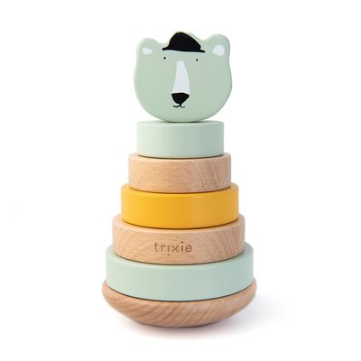 Tour à empiler en bois Mr Polar Bear TRIXIE