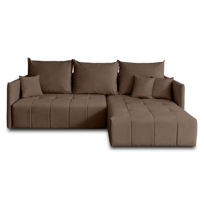 Canapé d'Angle Convertible en Velours 4 places - PETRA LISA DESIGN