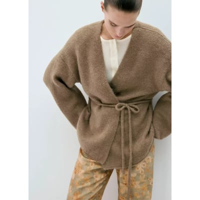 Cardigan laine mélangée MANGO