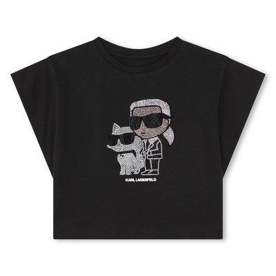 Top à illustration en strass KARL LAGERFELD KIDS