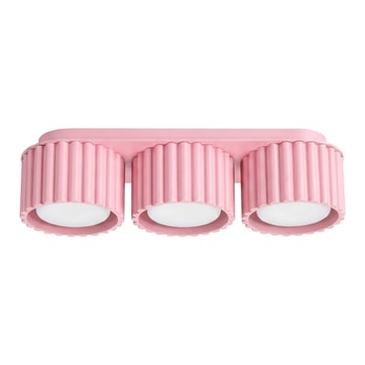 Plafonnier Aluminium Rose Gx53 3 AURA EDEN